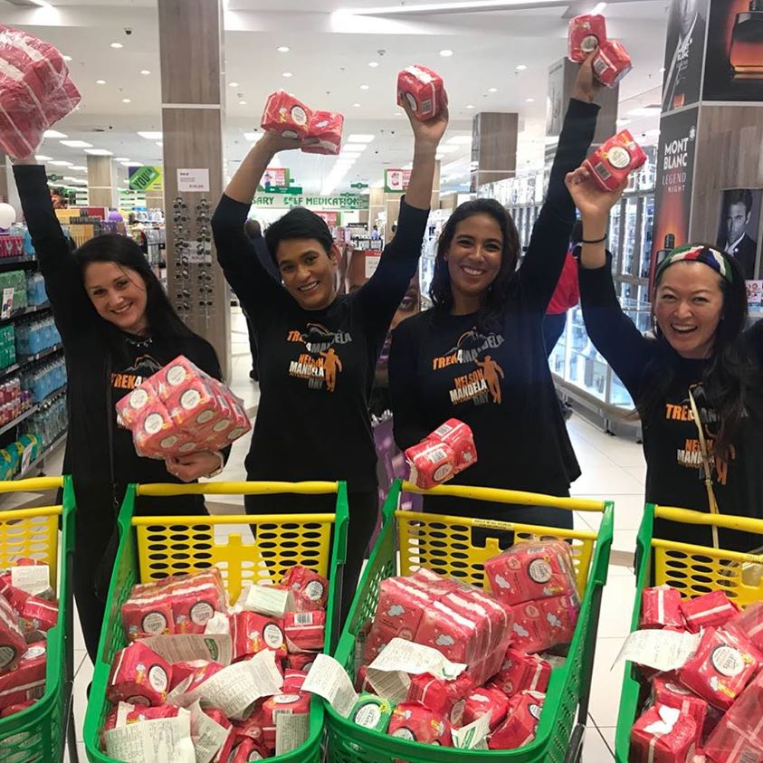 Collecting pads for Trek 4 Mandela